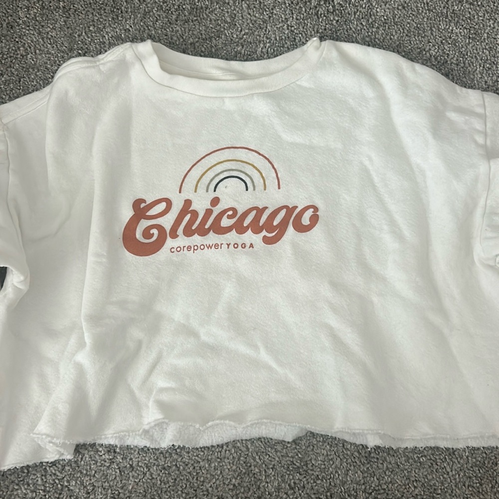 CorePower yoga cropped sweatshirt